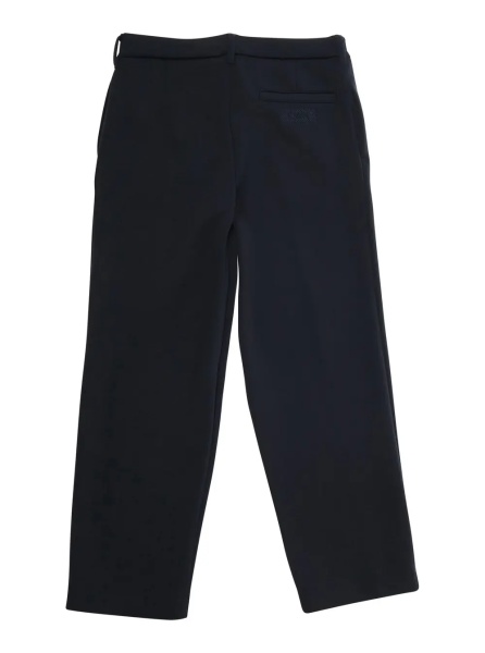 Pantaloni Blue Pants with Belt Loops and Logo Patch on the Back in Fabric Boy