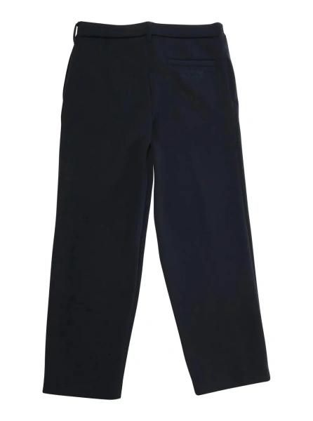 Pantaloni Blue Pants with Belt Loops and Logo Patch on the Back in Fabric Boy