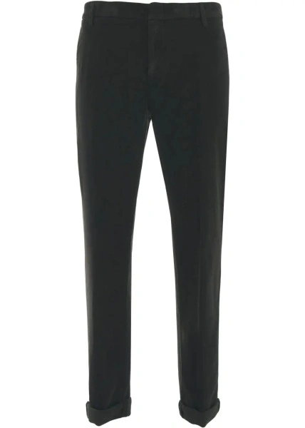 Pantaloni casual Dondup verzi din bumbac