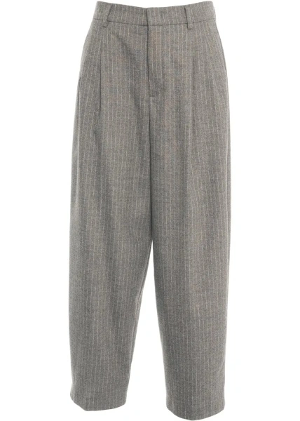 Pantaloni casual Rossi gri 'Noa Crop'