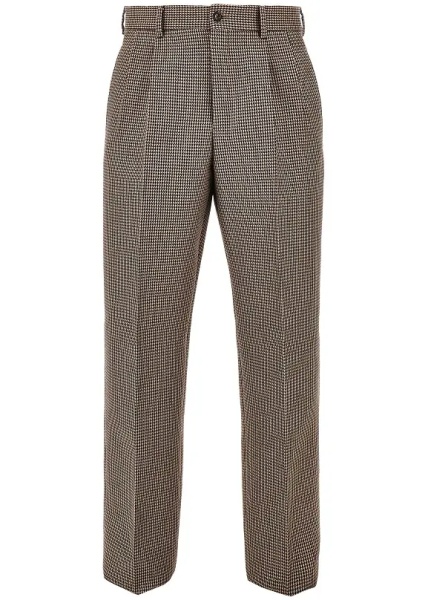 Pantaloni Check tweed pants with darts