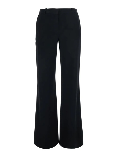 Pantaloni 'Coleman' black Pants with belt loops and side pockets in wool for women