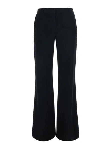 Pantaloni 'Coleman' black Pants with belt loops and side pockets in wool for women