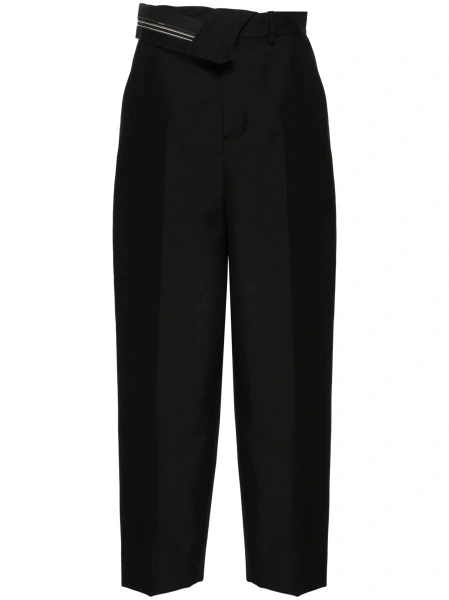 Pantaloni conici Fendi negri