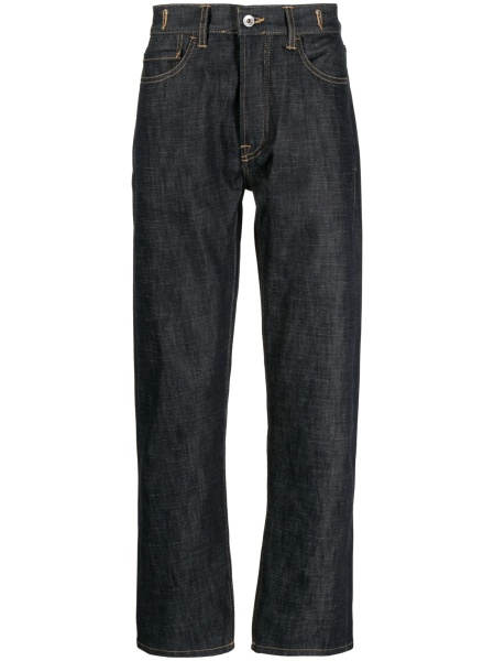 Pantaloni conici YMC albastri