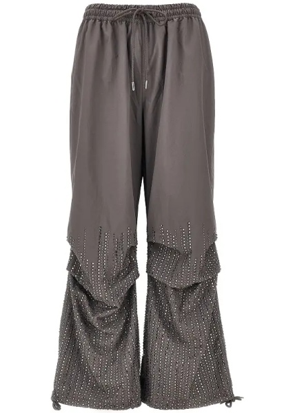 Pantaloni Crystal parachute pants