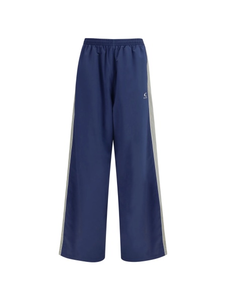 Pantaloni de trening Balenciaga albastri din polyester