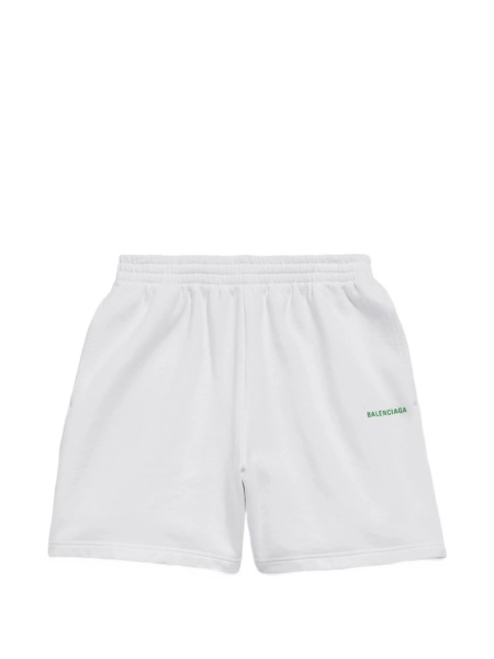 Pantaloni de trening Balenciaga albi din bumbac