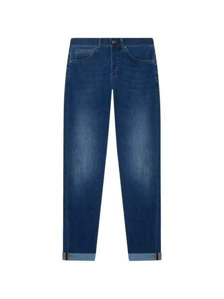 Pantaloni drepti Dondup albastri