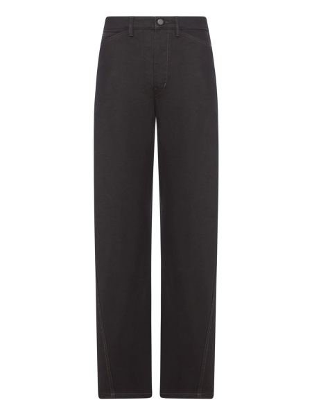 Pantaloni drepti LEMAIRE negri