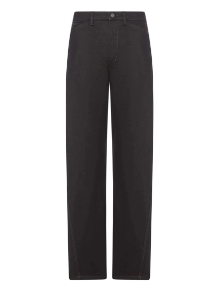 Pantaloni drepti LEMAIRE negri