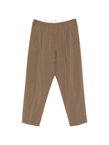 Pantaloni drepti MAGLIANO maro din polyester