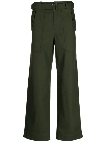 Pantaloni drepti MAISON KITSUNÉ verzi