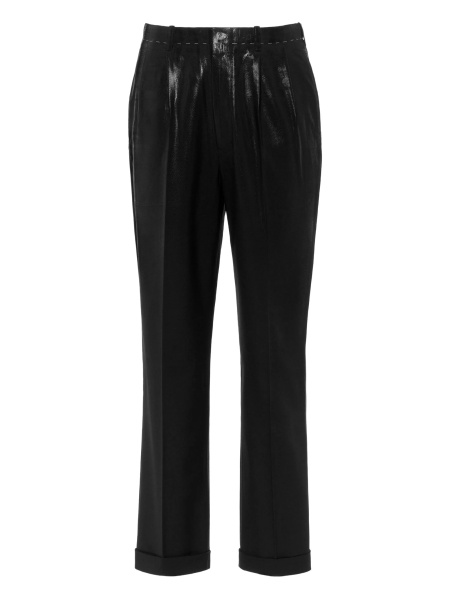 Pantaloni drepti Maison Margiela negri