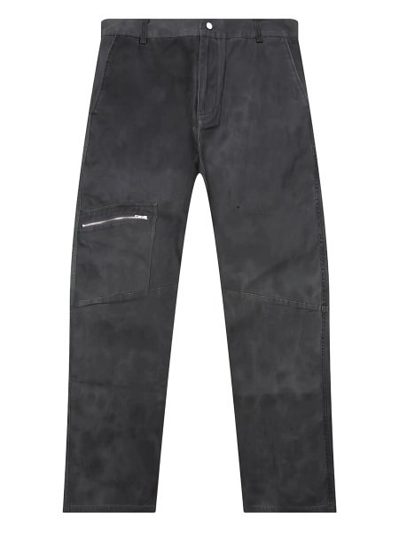 Pantaloni drepti REPRESENT gri din bumbac