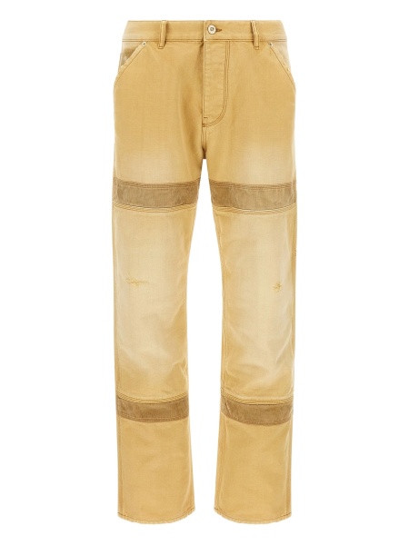 Pantaloni drepti WALES BONNER galbeni
