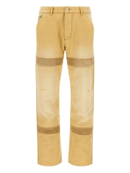 Pantaloni drepti WALES BONNER galbeni