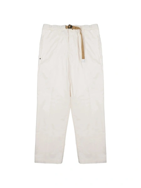 Pantaloni drepti White Sand albi