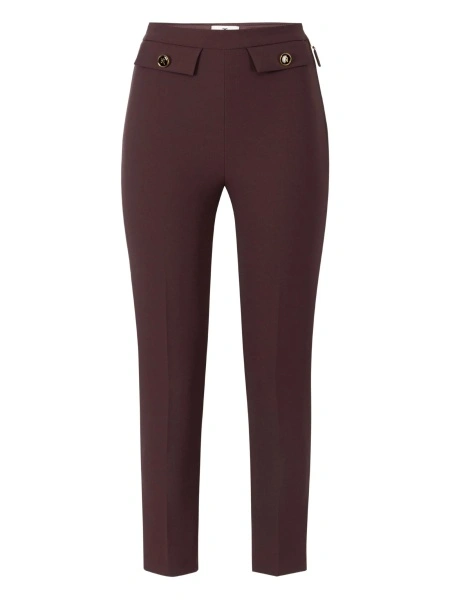Pantaloni eleganti Elisabetta Franchi maro