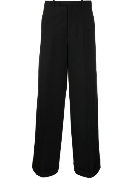 Pantaloni eleganti Gucci negri din lana