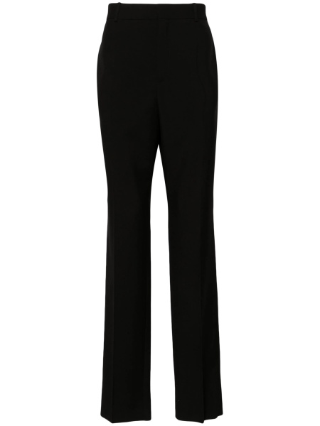 Pantaloni eleganti Saint Laurent negri din lana