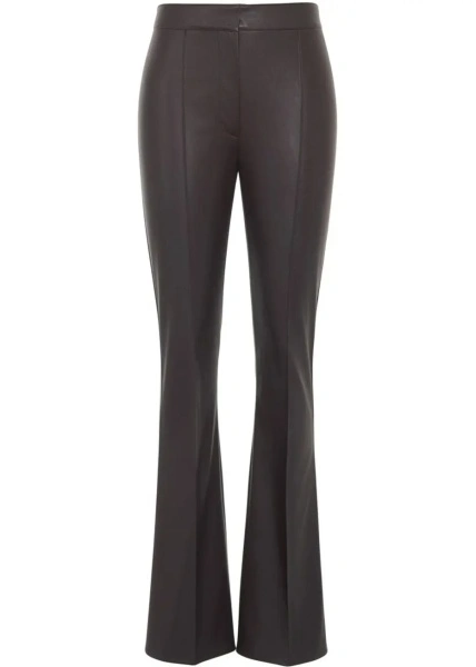Pantaloni Elisabetta Franchi maro din piele ecologica
