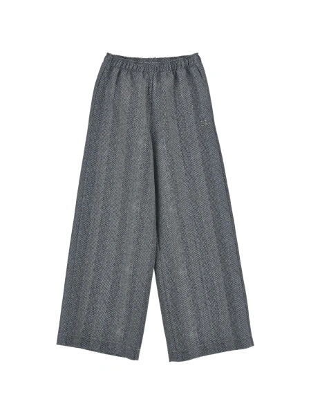 Pantaloni Ermanno Scervino Kids gri din polyester