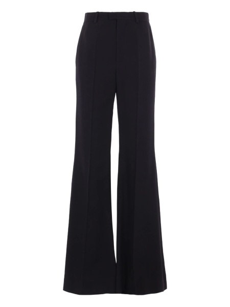Pantaloni evazati Balenciaga negri din vascoza