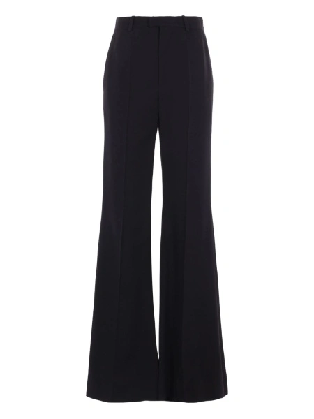 Pantaloni evazati Balenciaga negri din vascoza