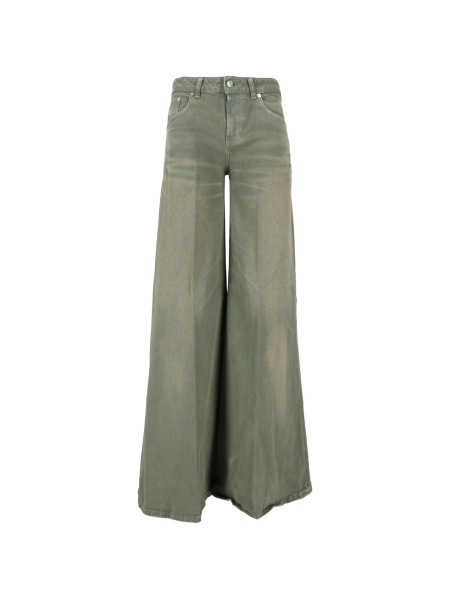 Pantaloni evazati Dondup verzi