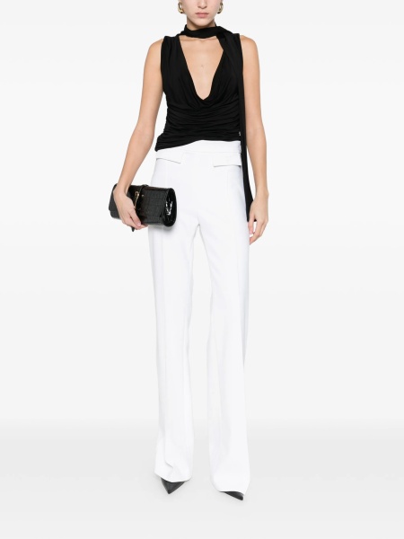 Pantaloni evazati Elisabetta Franchi albi
