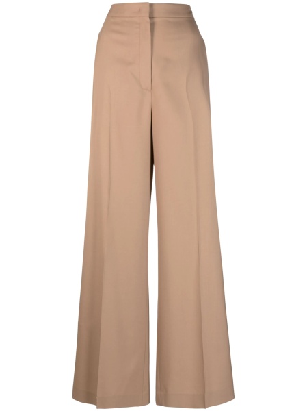 Pantaloni evazati Fabiana Filippi maro din lana