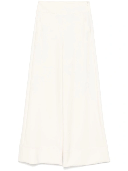 Pantaloni evazati Max Mara albi