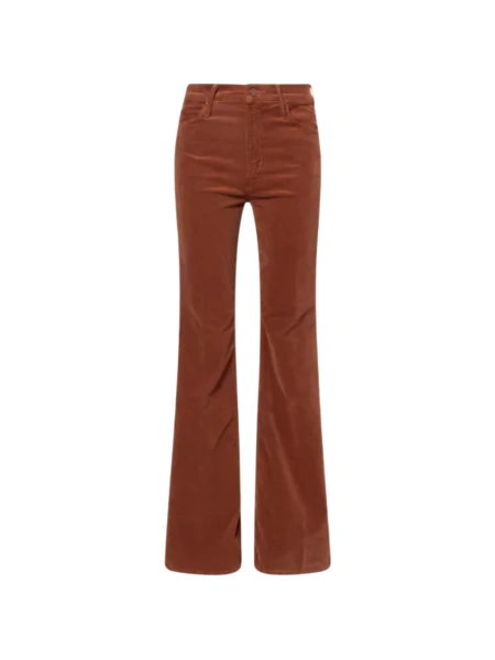 Pantaloni evazati MOTHER maro