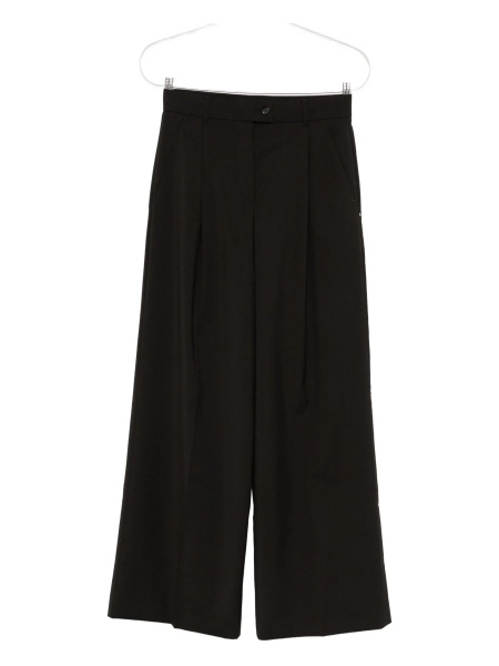 Pantaloni evazati SPORTMAX maro