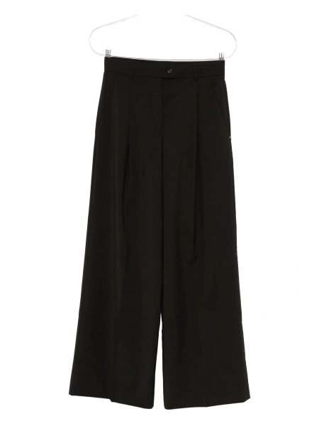 Pantaloni evazati SPORTMAX maro