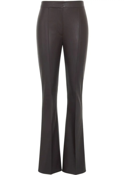 Pantaloni Faux leather flared pants