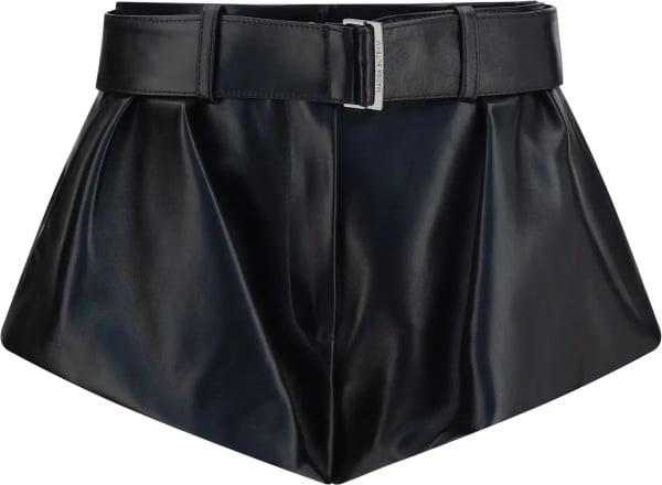 Pantaloni Flared leather Shorts