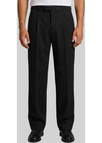 Pantaloni Fluid Trousers In Wool Flannel