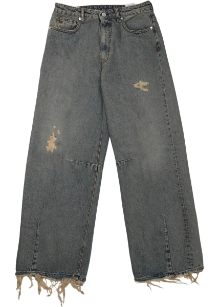 Pantaloni Jeans "Ergonomic" Effetto "Destroy"