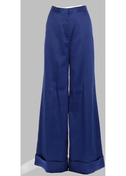 Pantaloni Pantalone Ampio In Raso