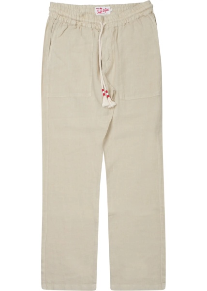Pantaloni Pantalone "Calais" In Puro Lino