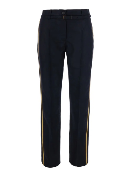 Pantaloni Pants PERSY PANTS with pockets and straight hems in Tech Fabric Blue Men