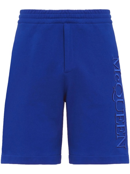 Pantaloni scurti Alexander McQueen albastri
