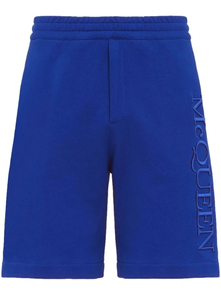 Pantaloni scurti Alexander McQueen albastri