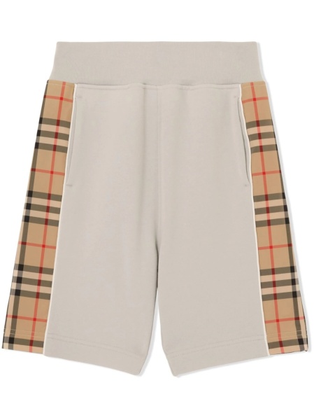 Pantaloni scurti Burberry gri din bumbac