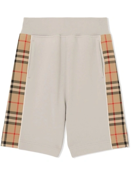 Pantaloni scurti Burberry gri din bumbac