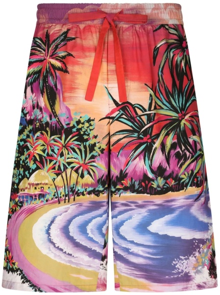 Pantaloni scurti Dolce & Gabbana portocalii