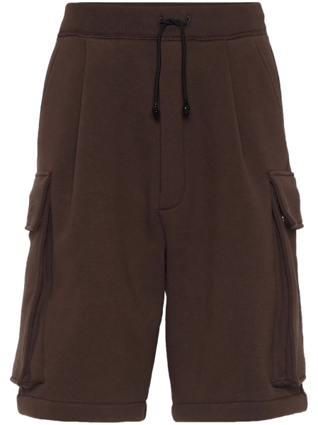 Pantaloni scurti DSQUARED2 maro din polyester si bumbac