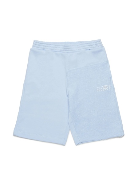 Pantaloni scurti MM6 Maison Margiela albastri